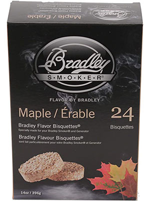 Bradley Smoker Maple Bisquettes